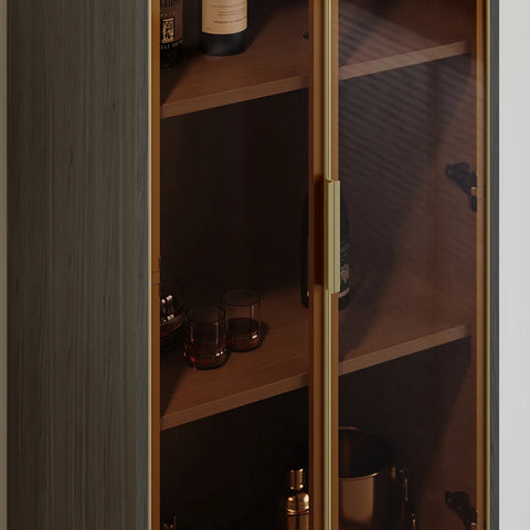 GlassGlow Bar Cabinet