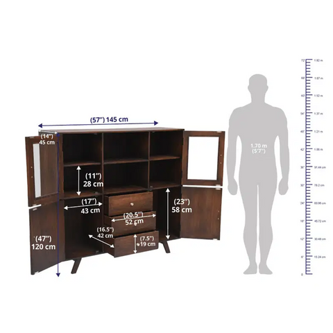 Crescendo Small Sideboard Cum Crockery