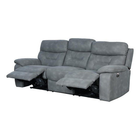 Paradise 3 Seater Motorized Recliner in Grey Color