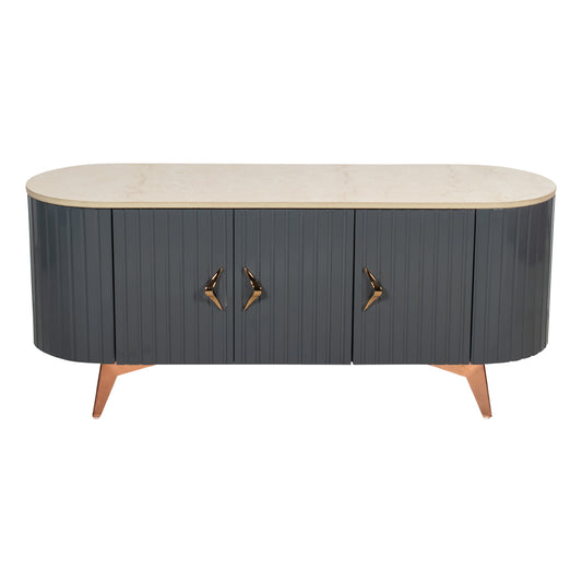 Misty TV Console With Marble Top