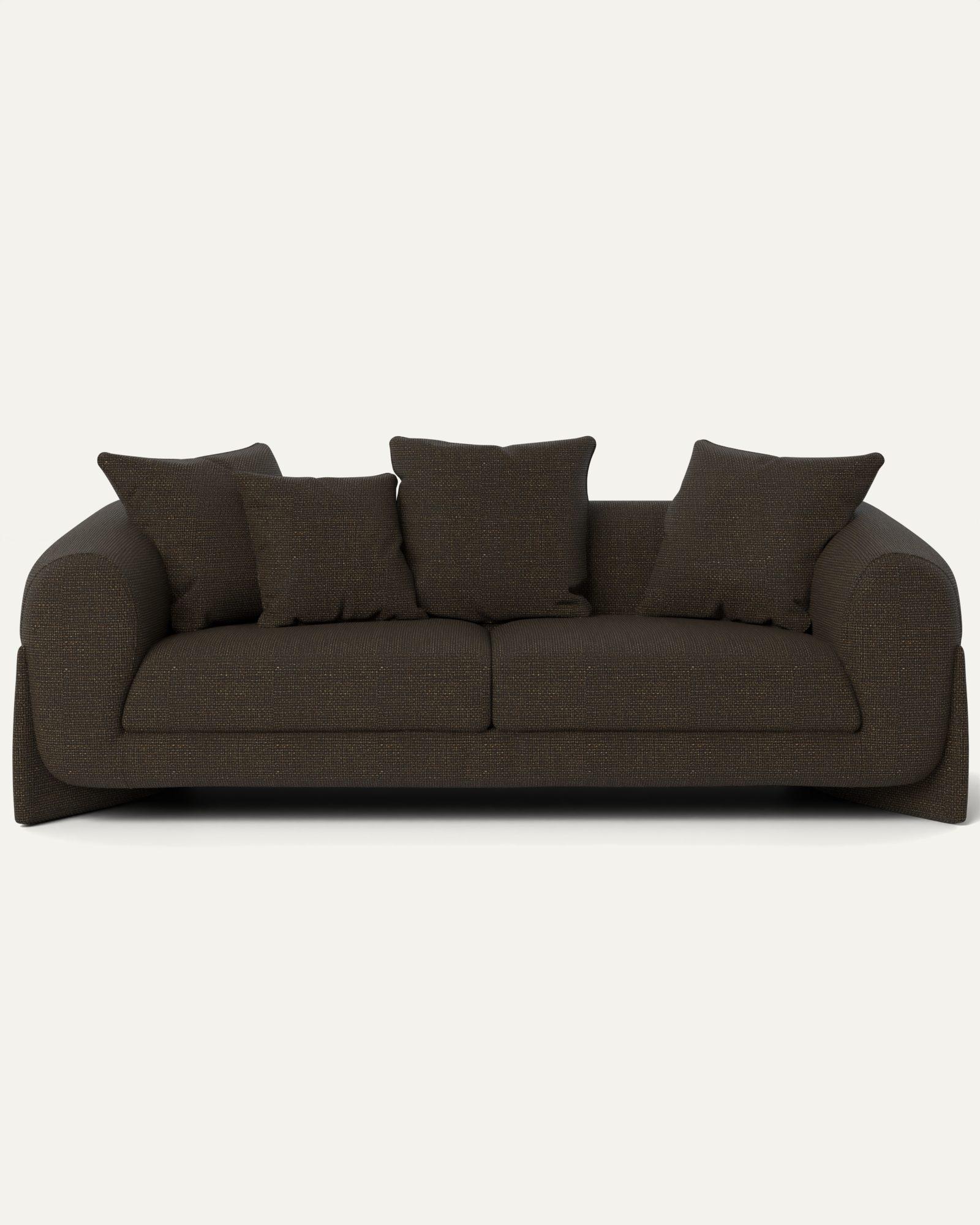 Uchiha 2 Seater Motorized Recliner in Fabric — Jute Blend