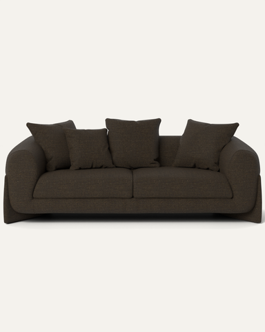 Uchiha 2 Seater Motorized Recliner in Fabric — Jute Blend
