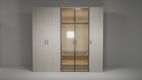 Mysterio Modular Wardrobe in HDHMR Board - Customizable