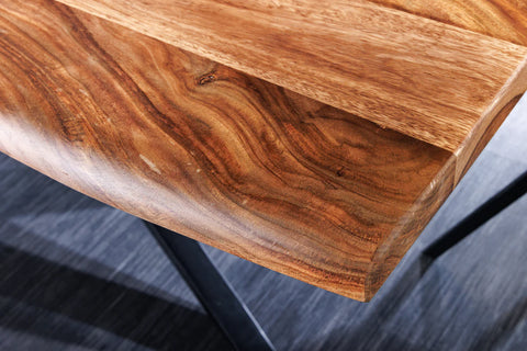 Spider Live Edge Dining Table in Sheesham Wood Top