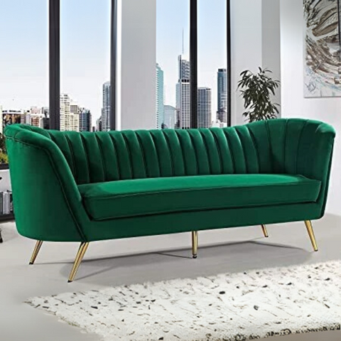 Casaliving 3 Seater Sofa In Premium Velvet Fabric