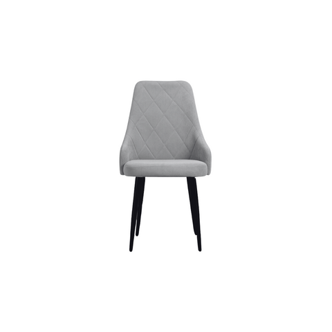 Alaska Dining Cum Lounge Chair in Black Legs