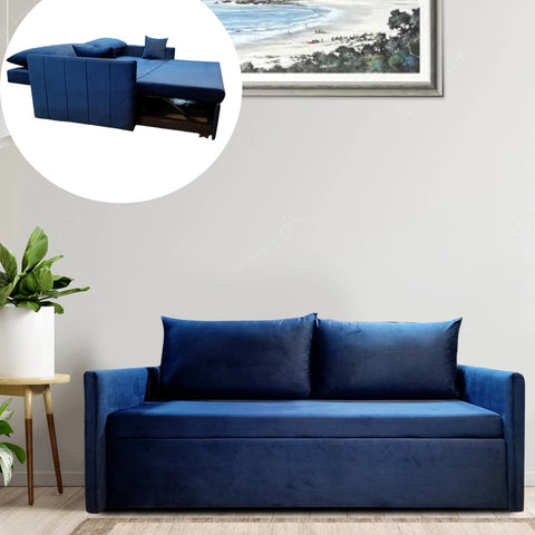 Porto Sofa Cum Bed In Beige Color