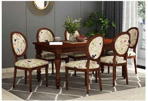 American Six Seater Solid Wood Dining Set
