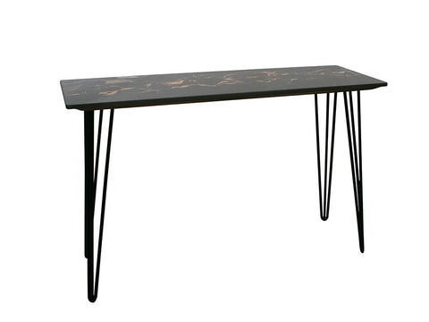 Stella Console In Black Marble Top