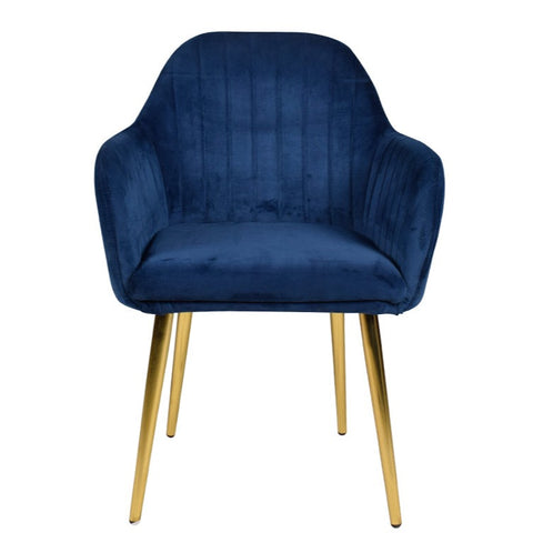 Harley Slipper Chair With Golden Legs