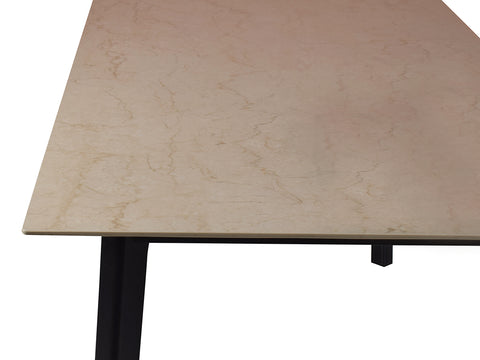 Advik marble dining table 6 seater Set With Noel Chairs