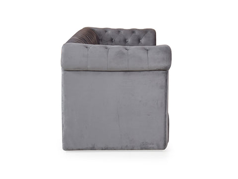 Berlin Sofa cum Bed In Grey Color
