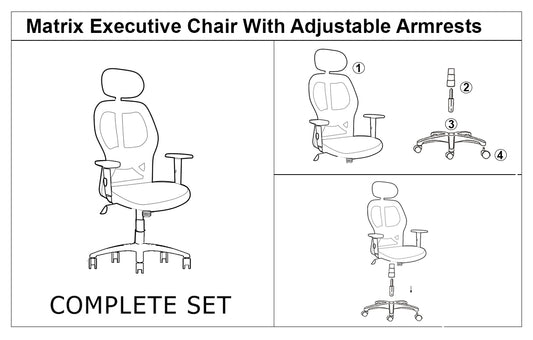 Matrix Executive Chair with Adjustable Armrests
