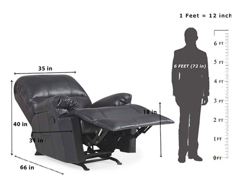 Molly Manual Recliner in Leatherette