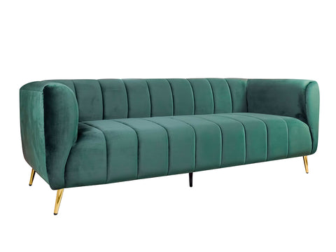 Haaken 3 Seater Sofa in Premium Velvet Fabric