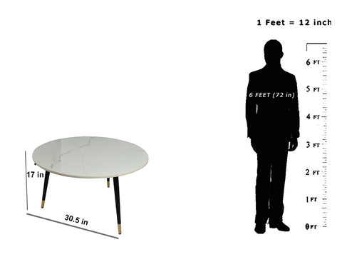 Round/White